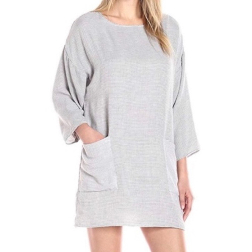 Mara Hoffman Cotton Stripped Tunic Dress